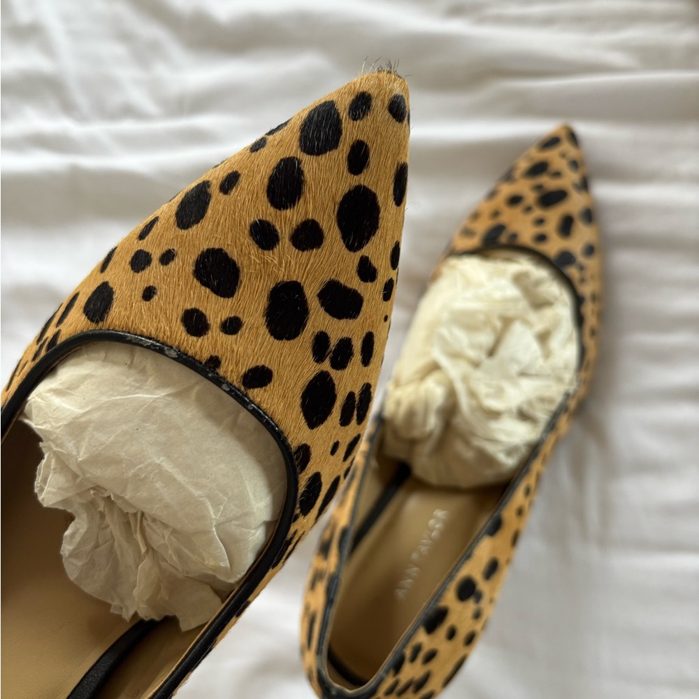 NWT Ann Taylor Leopard Print Heels
